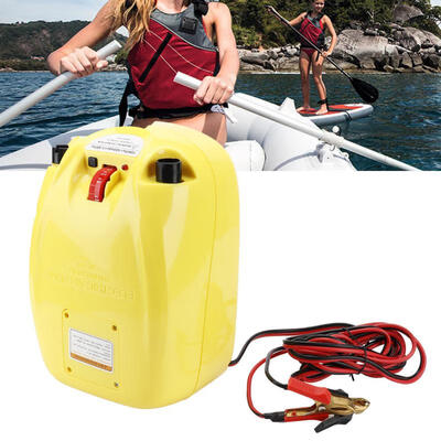 

Greensen 12V Portable Electric High Pressure Air Pump for Inflatable Canoe Boats Rafts Kayaks