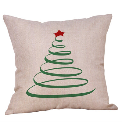 

〖Follure〗Merry Christmas Pillow Cases Cotton Linen Sofa Cushion Cover Home Decor