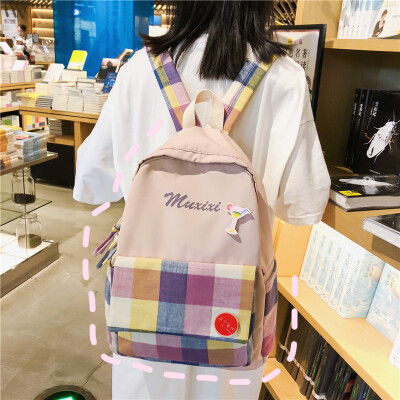 

Ins wind bag female Korean version of small fresh high school students Joker Mori ancient sense of campus backpack