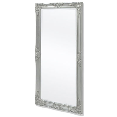 

Wall Mirror Baroque Style 472"x236" Silver