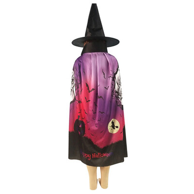 

Witch Wizard Cope Cloak Halloween Costume Kids Masquerade Dress Up Cloak Cos Props