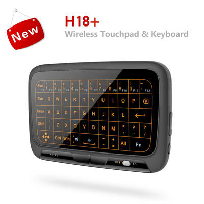 

H18 Wireless Air Mouse Mini Keyboard Full Screen Touch QWERTY Keyboard Touchpad With Backlight Function For Smart TV
