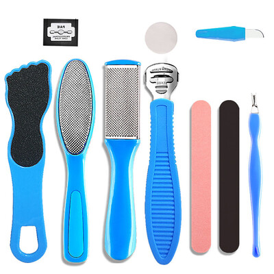 

10PcsSet Baseboard Grinding Feet Scraper Exfoliating Scrub Pedicure Tool Foot Knife Suit