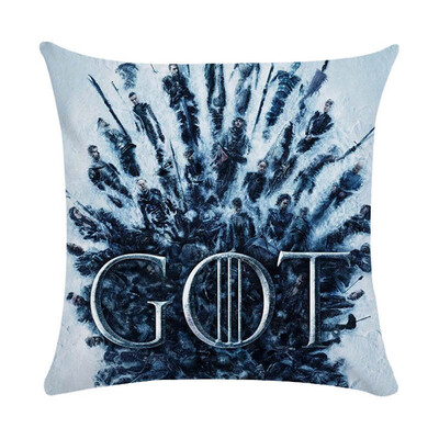 

18" Square Game of Thrones Cotton Linen Home Decorative Throw Pillow Case Cushion Cover 45cm45cm