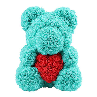 

Preserved Flower Rose Bear Soap Artificial Flowers Valentine Birthday Gift