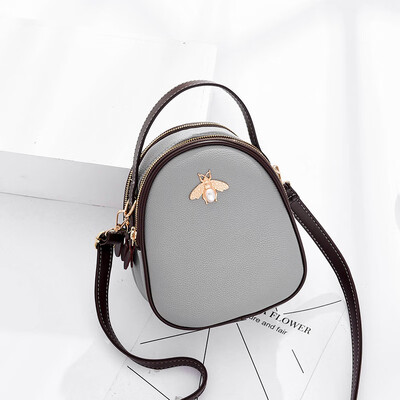 

Simple multi-layer handbag with single shoulder&oblique shoulder bag