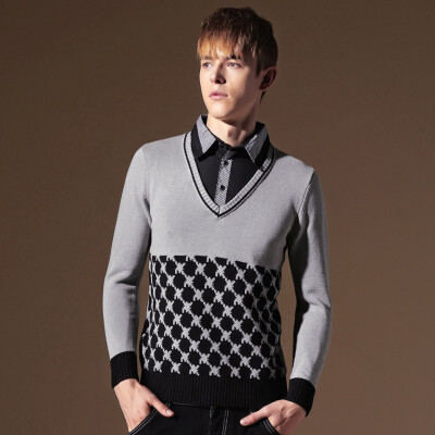 

Toponeto Mens New Autumn Winter Casual Long Sleeve Knitting Sweaters Tops Blouse