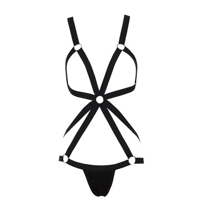 

Womens Body Harness Cross Crop Elastic Bandage Cage Straps Lingerie Underwear