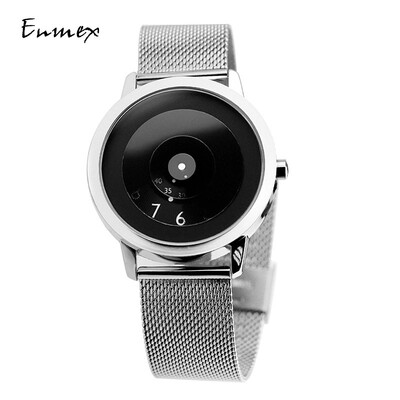 

Festive Gift Enmex Focus Time Concept Watch Creative Design Stacked Pointer Fresh Simple Watch