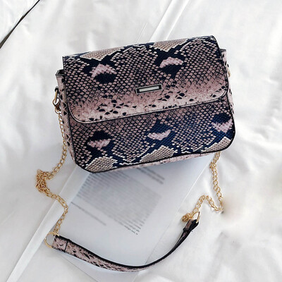 

Tailored Womens Fashion Snakeskin Pattern Shoulder Bag Casual Shoulder Bag Messenger Bag