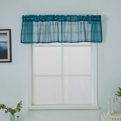 

Gobestart Valance Curtains Extra Wide&Short Window Treatment Kitchen Living Bathroom