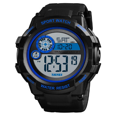

SKMEI 1387 Men Watch Analog Digital Electronic Watch Fashion Casual Outdoor Sports Male Wristwatch 3 Time Display Alarm Stopwatch