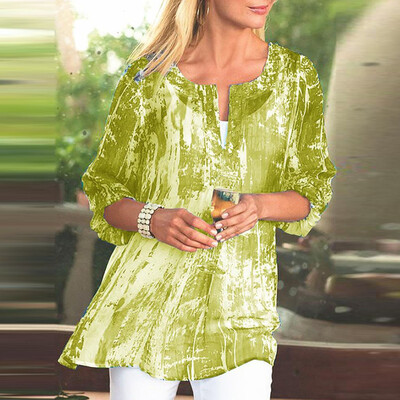 

Starmoon Womens Casual Retro Half Sleeve Shirt Print Ladies Summer Casual Blouse Tops
