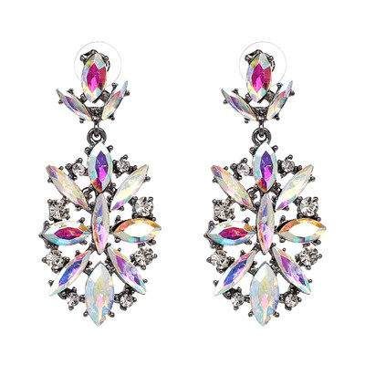 

JURAN 2018 New Arrival Full Crystal Stud Earrings For Women Original Authentic Jewelry Gift Statement Jewelry P2404-1