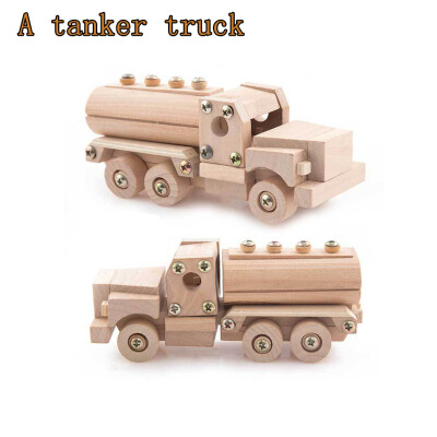 

Tailored Trend DIY Toy Creative Wooden Truck Building Kit Childrens Gift