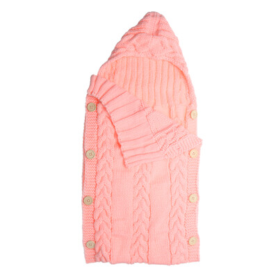 

Baby Infant Swaddle Wrap Warm Wool Knitted Swaddling Blanket Sleeping Bag