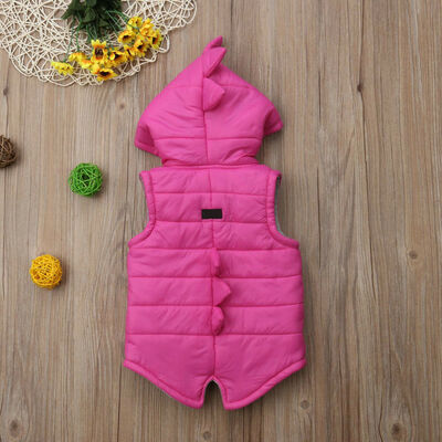 

SUNSIOM Infant Baby Girl Winter Warm Dinosaur Hooded Coat Kid Jacket Outerwear Waistcoat