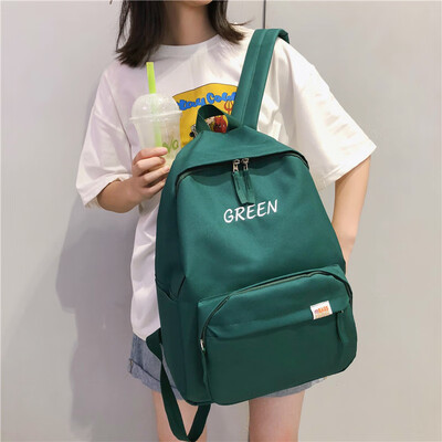 

Ins wind bag female college students Korean version of high school junior high school junior high school girls simple Joker backpa