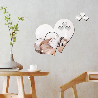 

Three-dimensional Stereoscopic Heart-Shaped Wall Decal Sticker