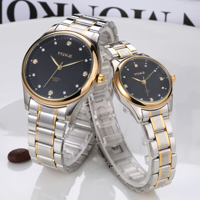 

Mi Ke watch ultra-thin steel belt business wrist waterproof quartz mens watch student trend non-mechanical