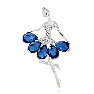 

HOT SEALE Lovely Fashion Brooch Beating Dancers Diamond Brooch Best Souvenirs Gifts
