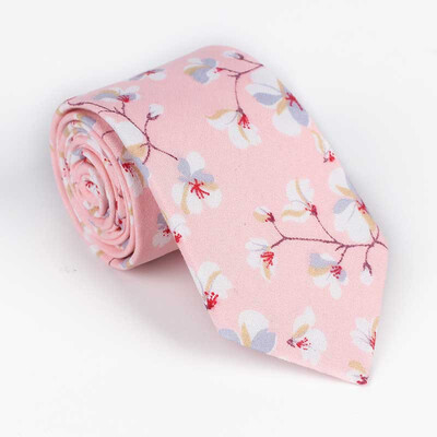 

Spot generation of men&women with the same Japanese Harajuku style tie Korean version of the lady tie small floral cotton tie male