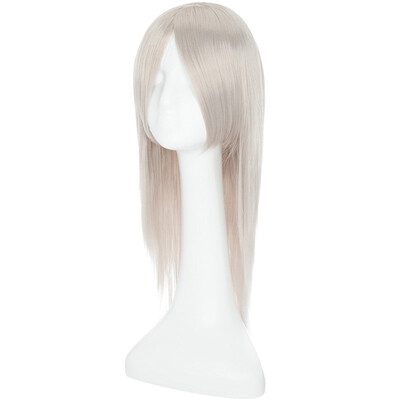 

Silvery Gray Cosplay Wig with Bangs 13 Colors Heat Resistant Synthetic Wig Long Straight Vogue Anime for Women Girls Lady Fashion