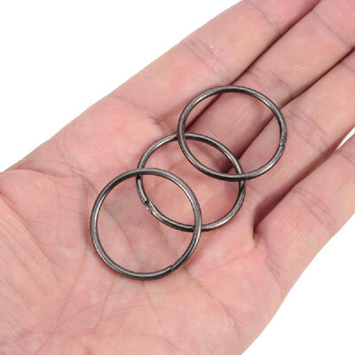 

3pcs Keychain Round Split Key Rings Outdoor Essential Tool