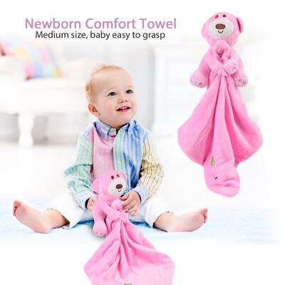 

Greensen Newborn Comfort Towel Baby Toy Soft Plush Cute Animal Rattles Teether Play Doll