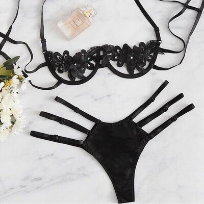 

Sexy Womens Lingerie Set Lace Bra Sets Wireless Bra Panty Underwear Babydoll