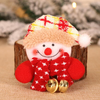 

Brooch Badge Glowing Bell Santa Snowman Elk Bear Doll Pendant Christmas Decorations Christmas Child Gift