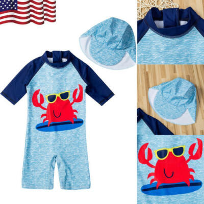 

2Pcs Toddler Baby Girl Boy Swimwear Bathing Suit Bikini Outfits Swimsuit Set