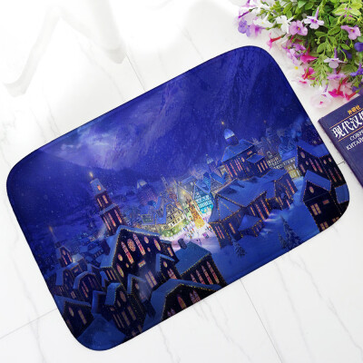 

〖Follure〗Christmas HD Printed Non-Slip Bath Mat Absorbent Home Decor