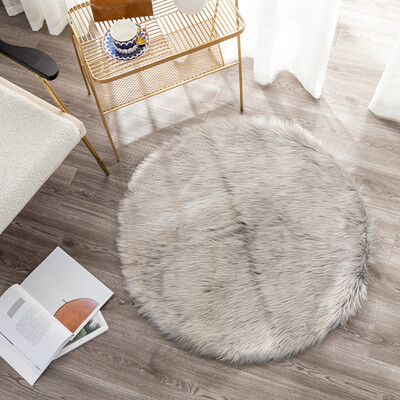 

Gobestart Rug Hairy Carpet For Living Room Plain F luffy Bedroom Faux Baby Play Mat