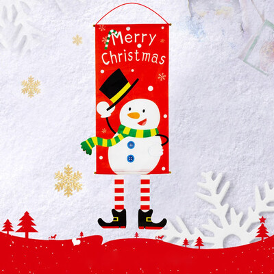 

Merry Christmas Ornaments Santa Claus Banner Flag Door Window Hanging Decoration 8040 Cm