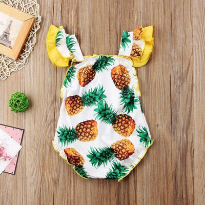 

Cute Toddler Baby Girls Pineapple Swimwear One-piece Swimsuit Swimming Costume 6M-3T