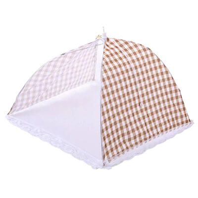 

Kitchen Folded Mesh Food Dish Cover Anti Fly Mosquito Umbrella Kitchenware