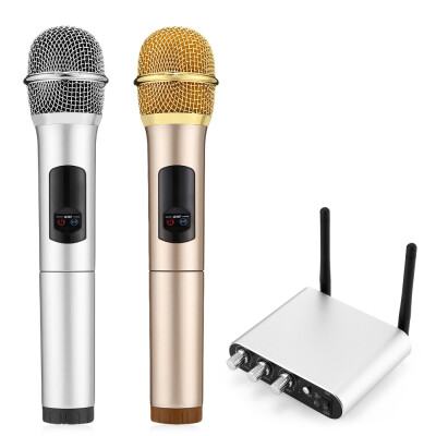 

K38C 2PCS UHF Wireless Microphone Bluetooth for iOS Android Windows