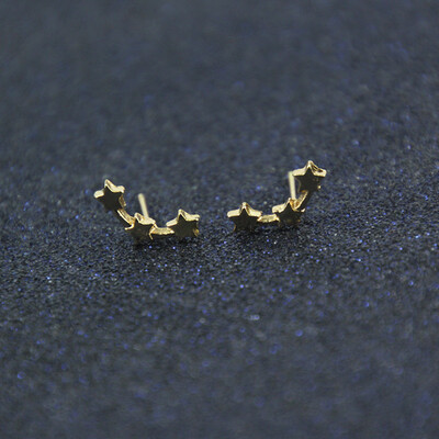 

2019 latest design brand five-pointed star minimalist earrings temperament trend fashion gifts Korean earrings for women