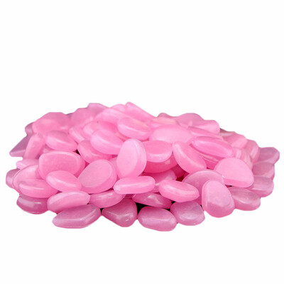 

Gobestart 50 Glow in Dark Pebbles Stone Home Garden Walkway Aquarium Fish Tank Valentine