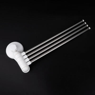 

Greensen Stainless Steel 4 Pole Towel Bar Holder Rotating Towel Rack Bathroom Accessories