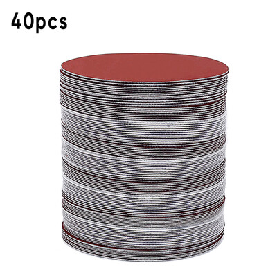 

40pcs 150mm Sandpapers Grit 4006008001000120015002000 Hook Loop Durable