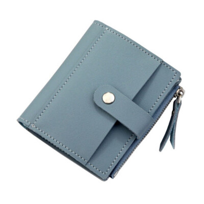 

2018 New Style Fashion Hasp Zipper Girls Women Short Wallet PU Leather Solid Small Short Mini Wallets