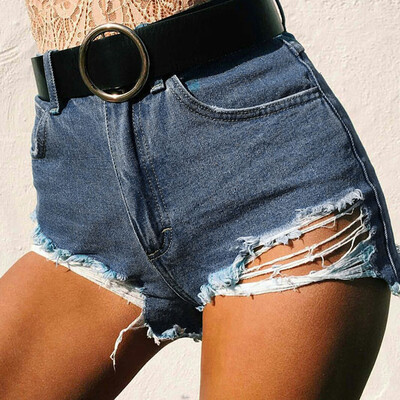 

Tailored Womens Ladies Summer Hole Burrs Fashion Sexy Comfortable Denim Shorts Hot Pants