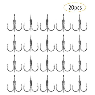 

20pcs Feather Hooks Fishing Hooks with Luminous Feather 2 4 6 8 10 Fishhook Fishing Terminal Tackle