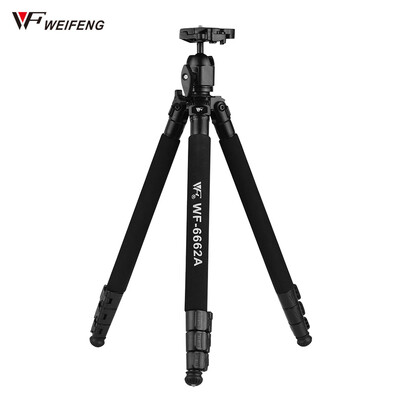 

WF WF-6662A Professional Photography Tripod Stand Aluminum Alloy Max Load 3kg66lbs Max Height 161cm with Ball Head 14 Inch Sc