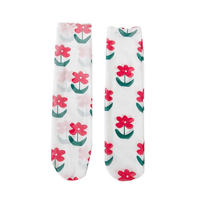 

Women Summer Girls Breathable Ultrathin Thin Section Transparent Flower Lace Elastic Short Socks