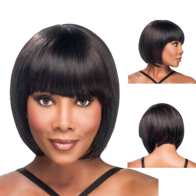 

〖Follure〗Long Fashion Sexy Ladies Womens Straight Cover Wig Heat Reaistant Black Shades