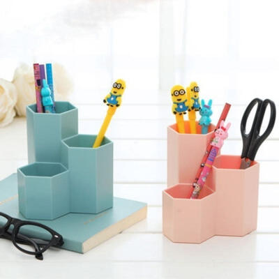 

Hexagonal Make-up Brush Storage Box Make-up Holder For LipstickPenCosmetic