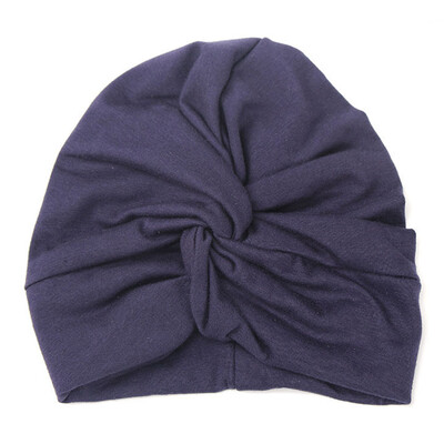 

12 Colors Kids Girls Baby Toddler Turban Knotted Bow Hat Cap Headband Hair Band Head wear